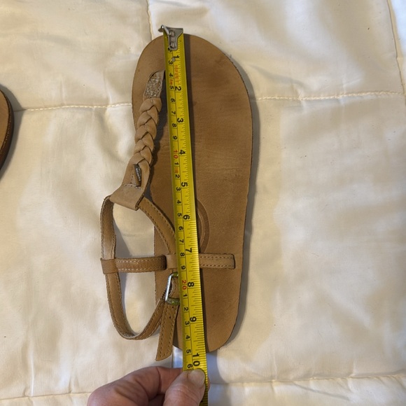 Rainbow sandals, Tan color barely used. LEATHER - Picture 4 of 4